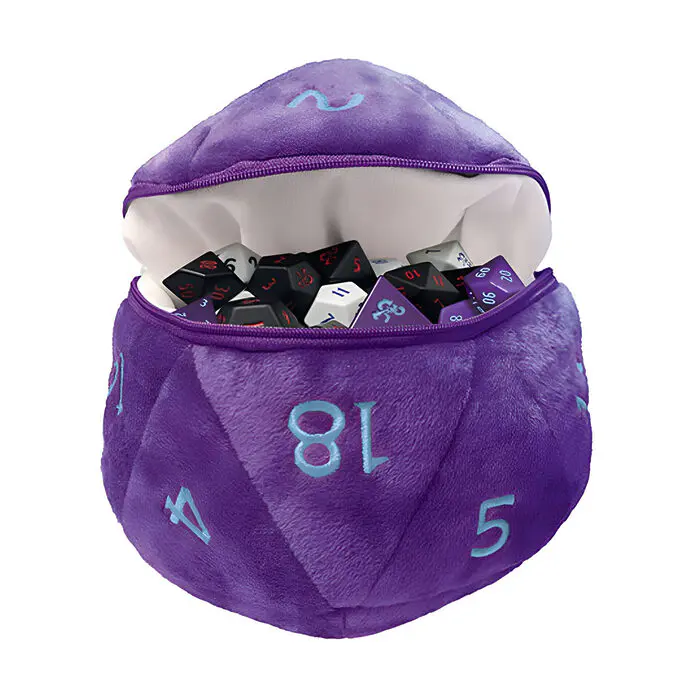 Ultra Pro – Dungeons & Dragons – D20 Plush Dice Bag – Phandelver Campaign – Royal Purple and Sky Blue 4