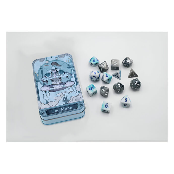 Beadle & Grimms – Character Class Dice Set in Tin – The Monk