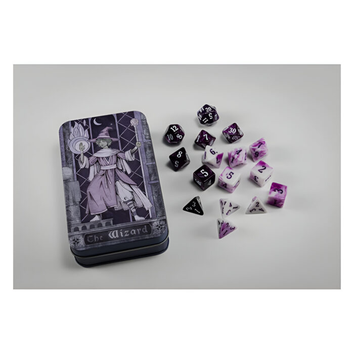 Beadle & Grimms – Character Class Dice Set in Tin – The Wizard