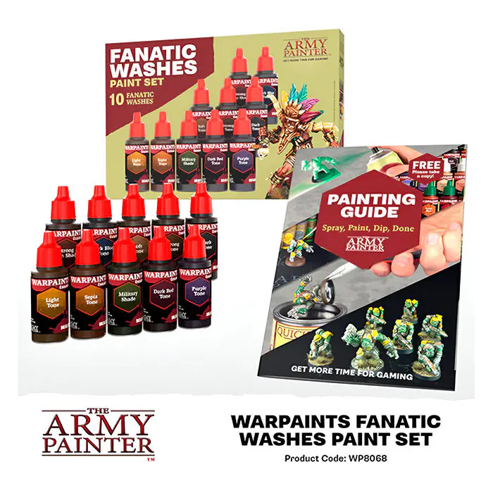 The Army Painter – Warpaints Fanatic Washes Paint Set 4