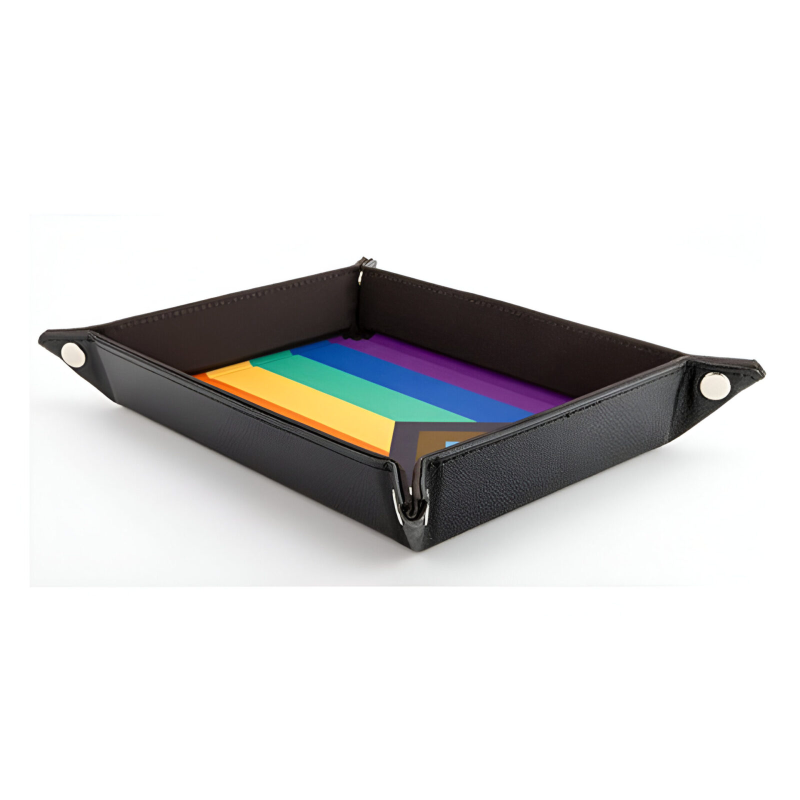 Fanroll – Pride Fold Up Velvet Dice Tray – Rainbow Flag