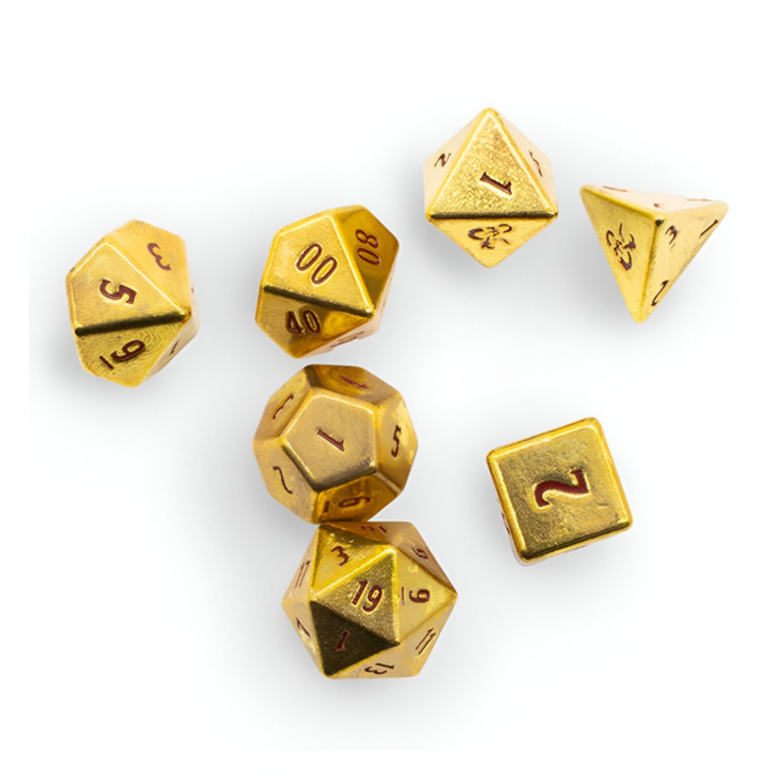 Ultra Pro – Dungeons & Dragons – 7RPG Heavy Metal Dice – 50th Anniversary