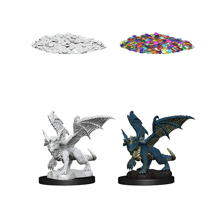 WizKids – D&D Nolzurs Marvelous Miniatures: Blue Dragon Wyrmling – Wave 10