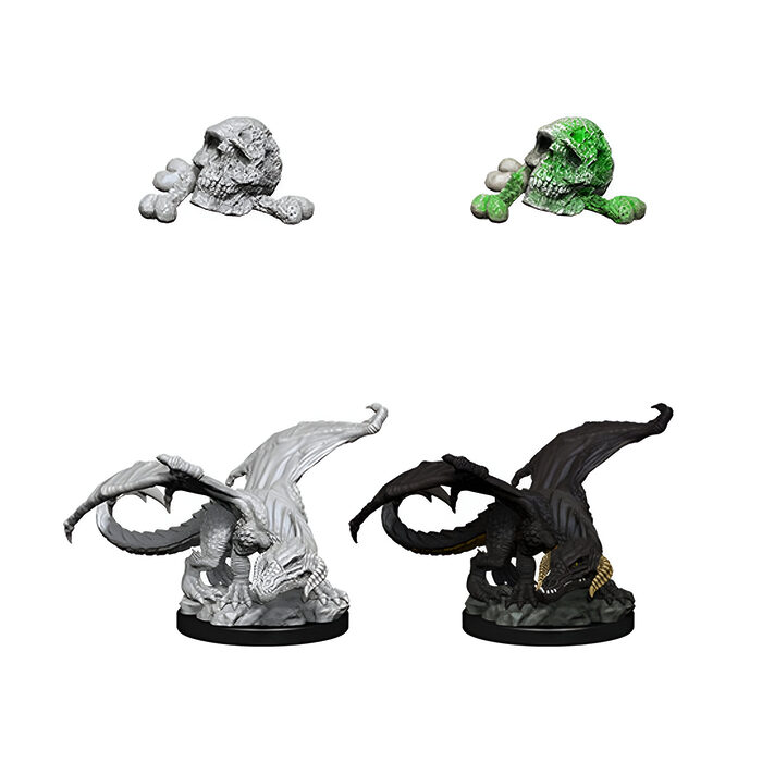 WizKids – D&D Nolzurs Marvelous Miniatures: Black Dragon Wyrmling – Wave 10