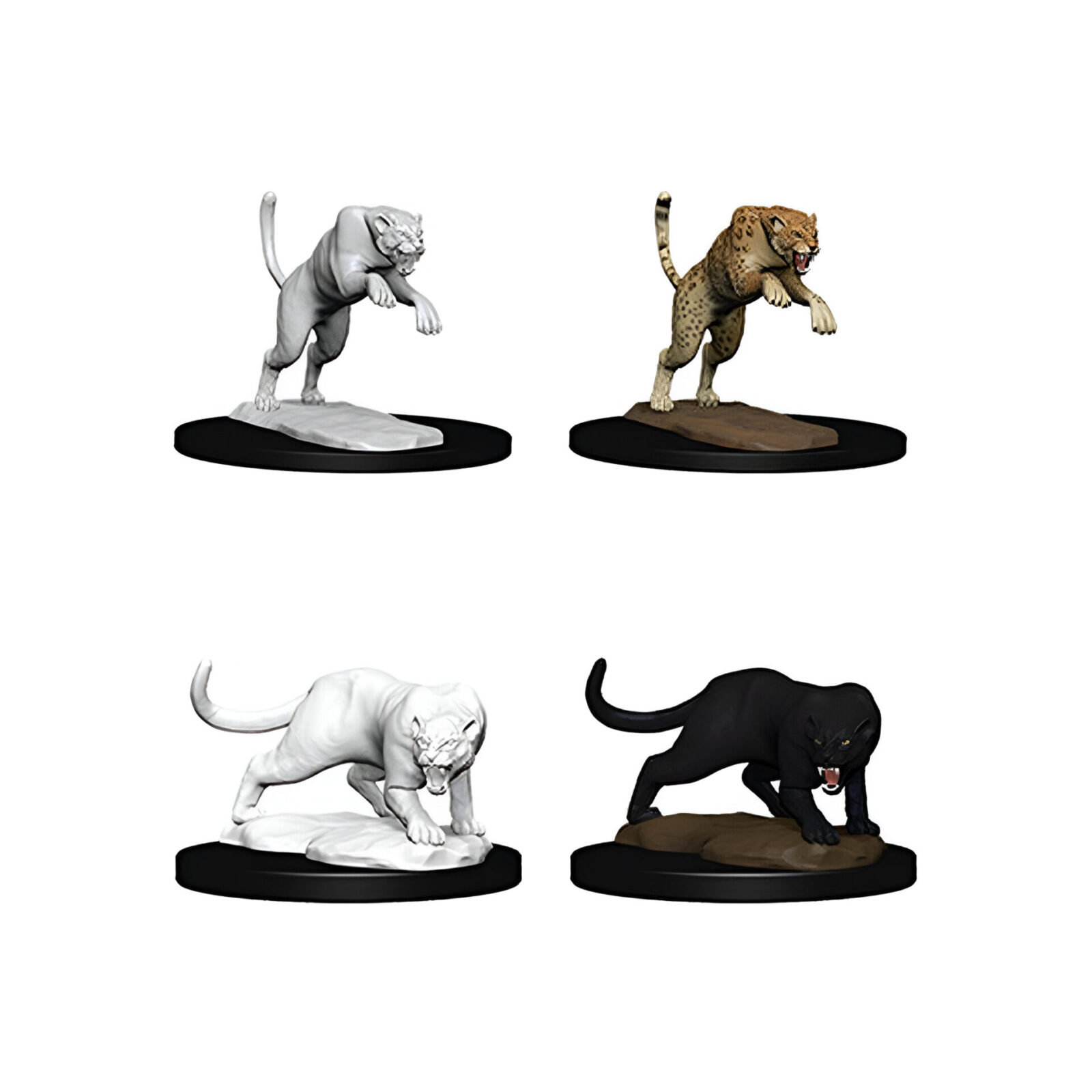 WizKids – D&D Nolzurs Marvelous Miniatures: Panther & Leopard – Wave 6