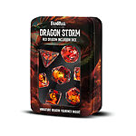 Fanroll – Dragon Storm Inclusion Resin Dice Set – Red Dragon