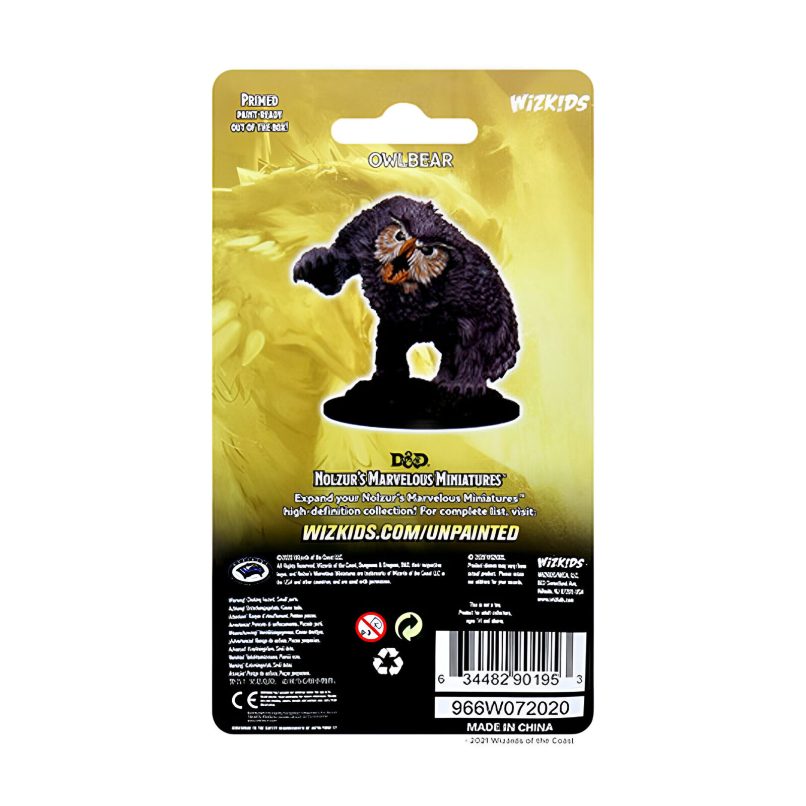 WizKids – D&D Nolzurs Marvelous Miniatures: Owlbear – Wave 12.5