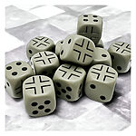 Chessex – Opaque WW2 16mm D6 Dice Block – German Dark Grey/Black