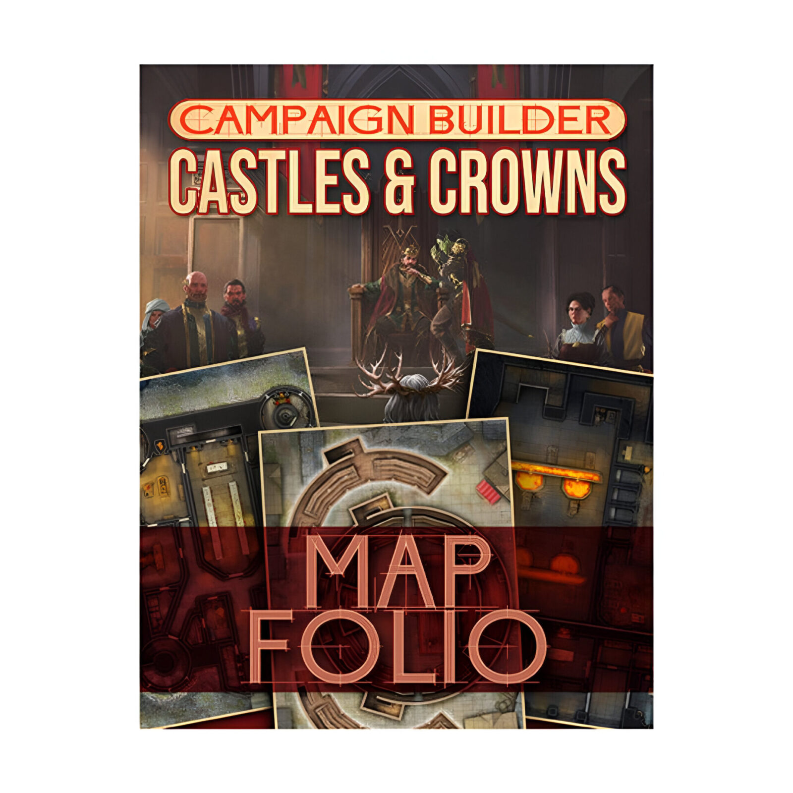 Kobold Press – Campaign Builder Castles & Crowns Map Folio Hardcover