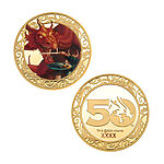 Dungeons & Dragons – 50th Anniversary 24k Gold Plated Coin With Colour Print