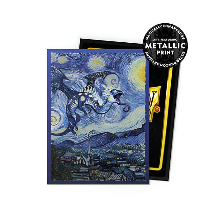 Dragon Shield – Dual Matte Art Standard Size Sleeves 100pk – Limited Edition Anniversary Special Starry Night (10 Packs)