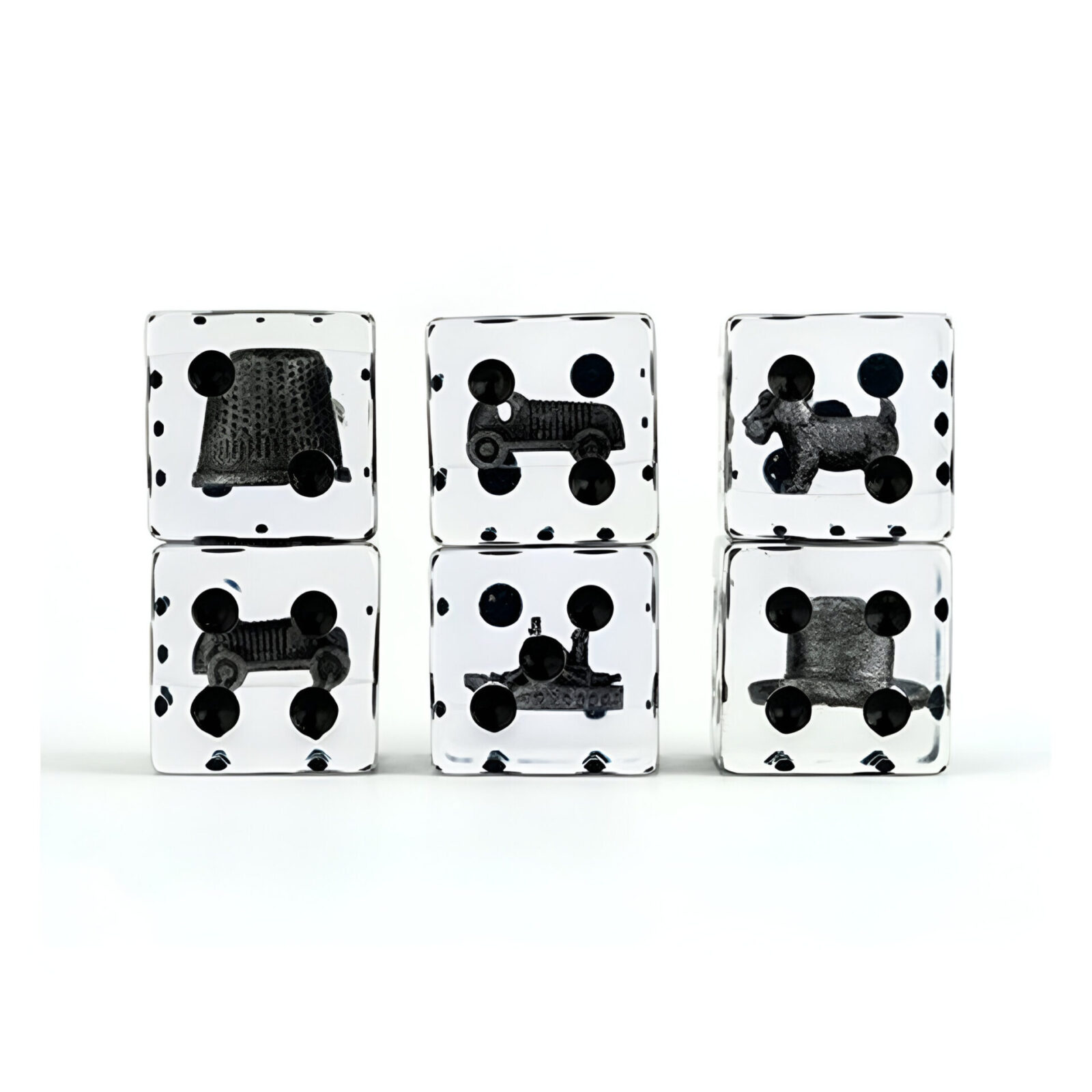 Fanroll – Monopoly 22mm Oversized Tokens Inclusion Dice Set