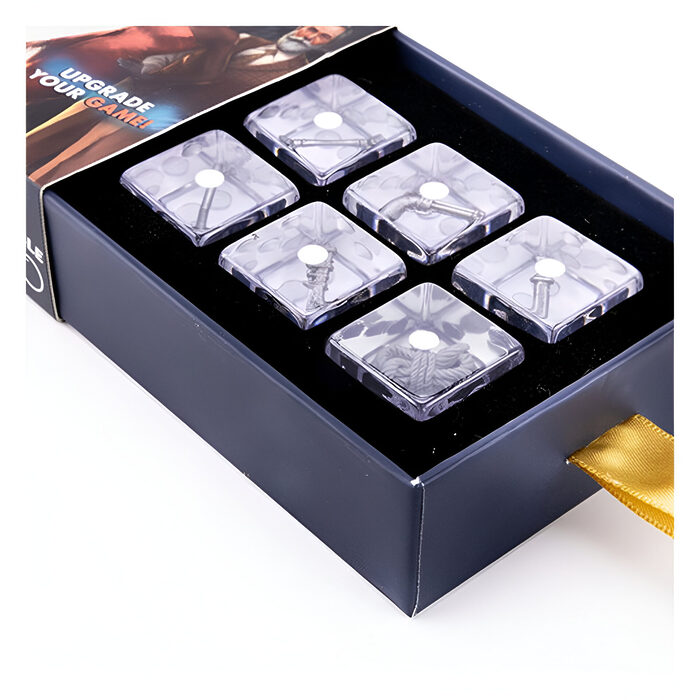 Fanroll – Clue 22mm Oversized Weapons Inclusion Dice Set