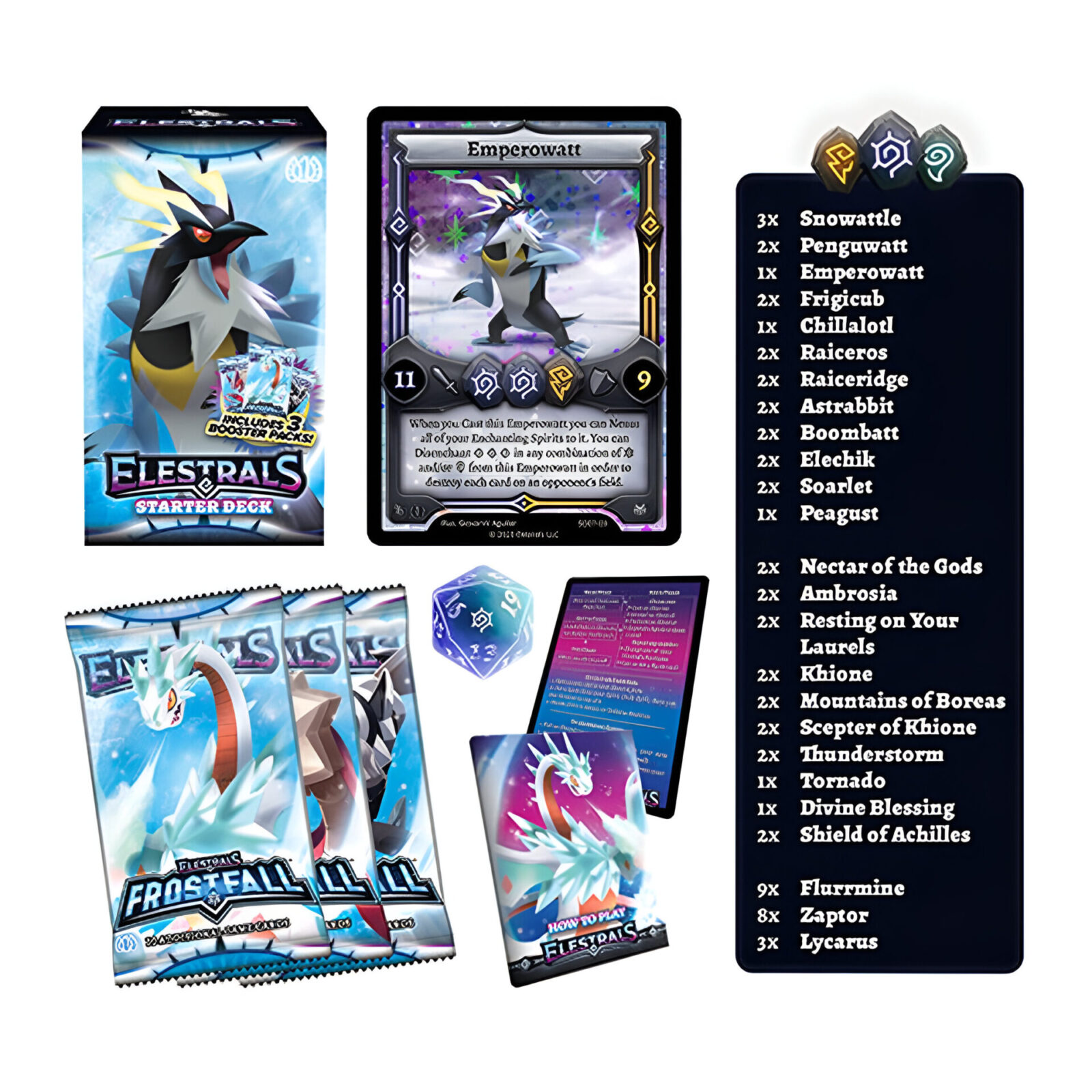 Elestrals TCG – Frostfall Emperowatt Starter Deck