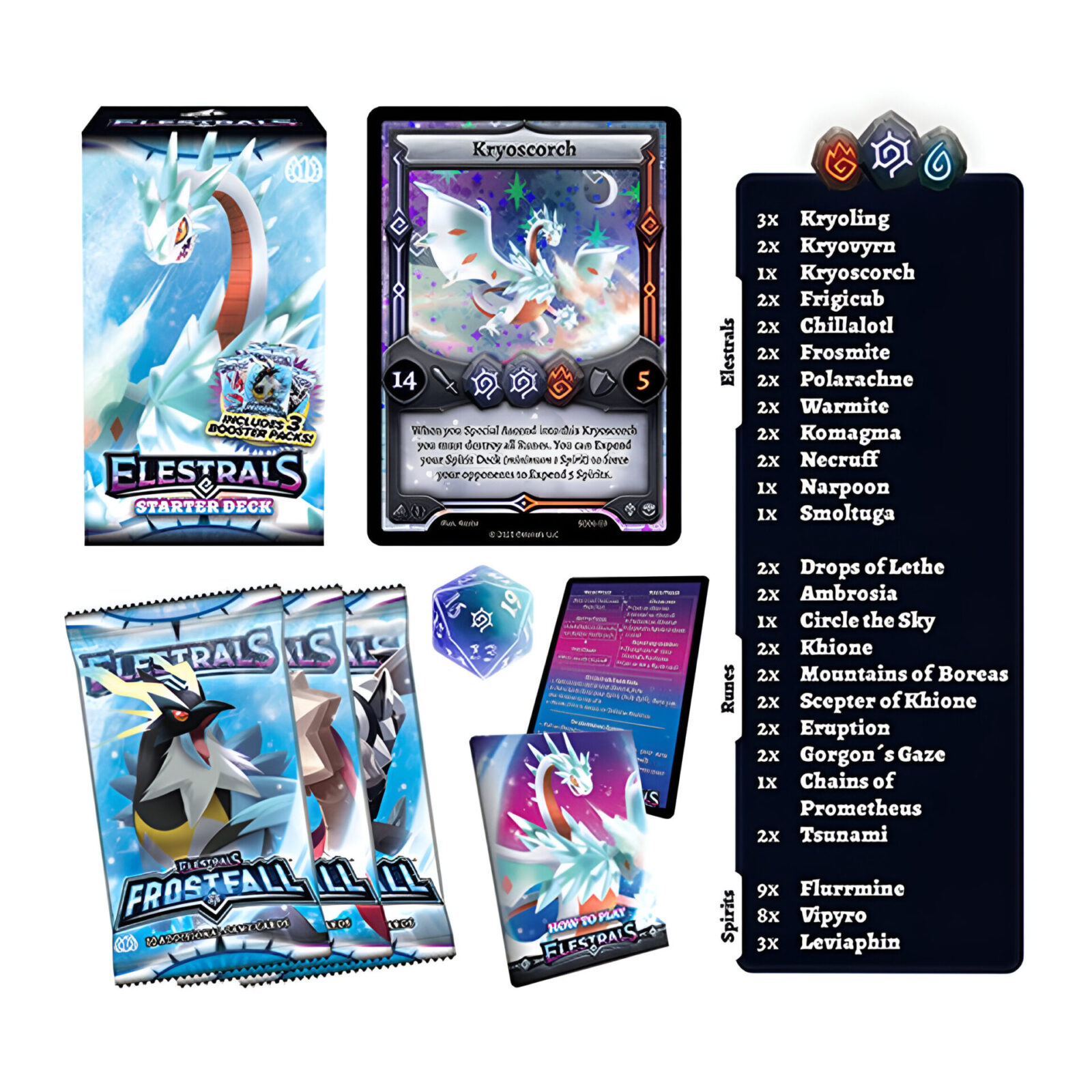 Elestrals TCG – Frostfall Kryoscorch Starter Deck