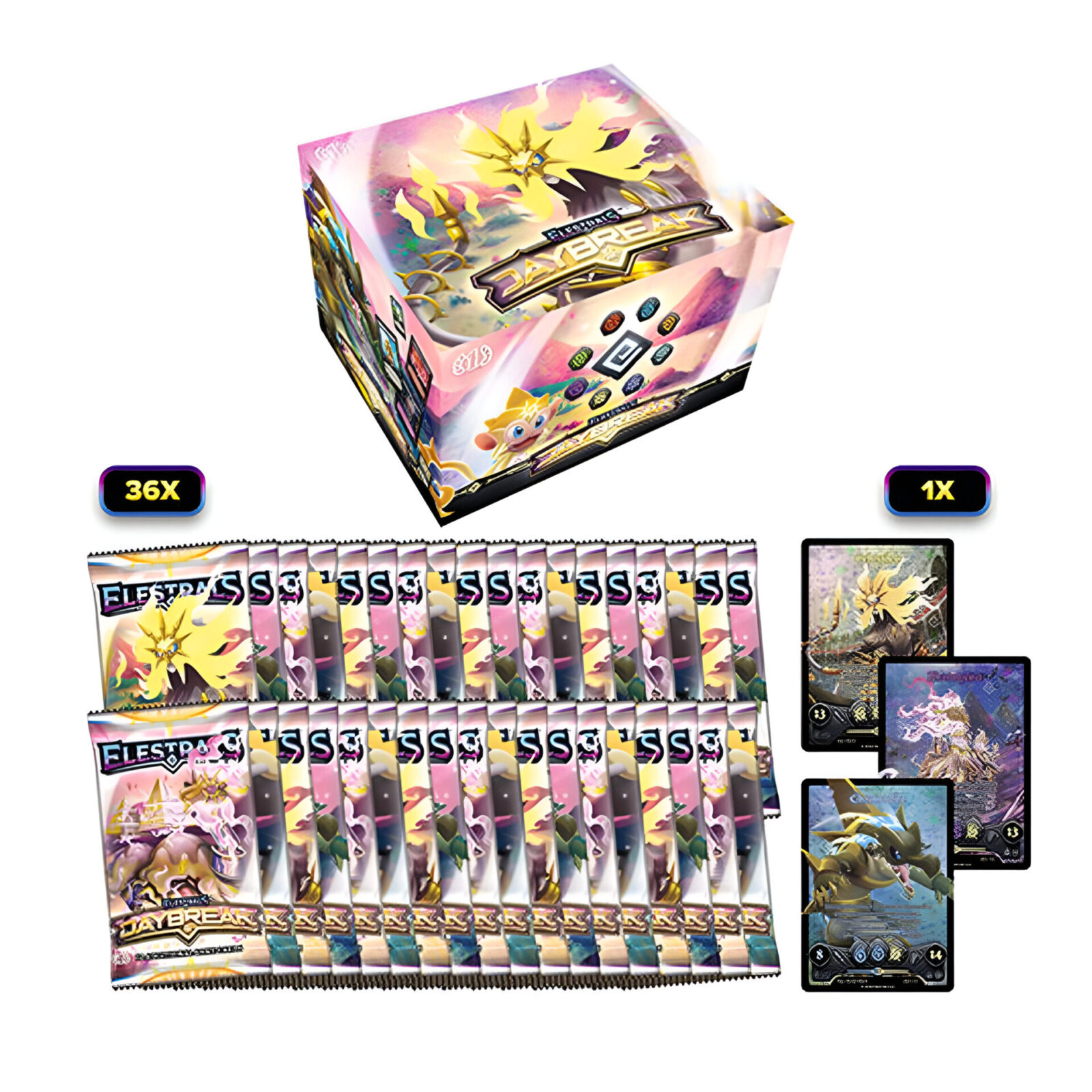 Elestrals TCG – Daybreak Booster Display (36 Packs)