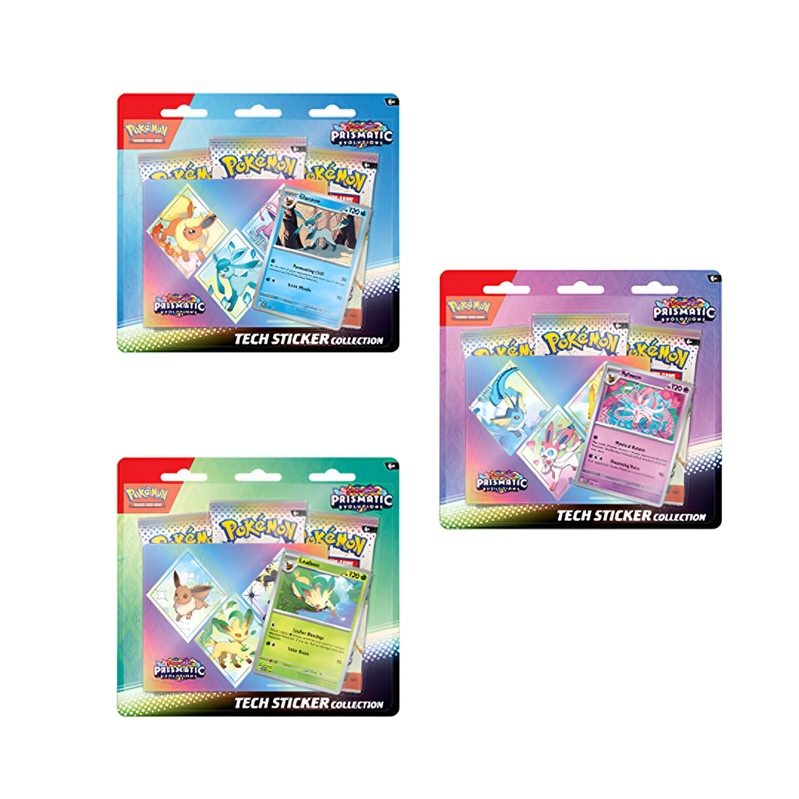 Pokemon – Scarlet & Violet 8.5 Prismatic Evolution – Tech Sticker Collection Assortment (12 Packs)