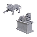 Wizkids – Deep Cuts Miniatures: Stone Lion/Animated Stone Lion – Wave 24