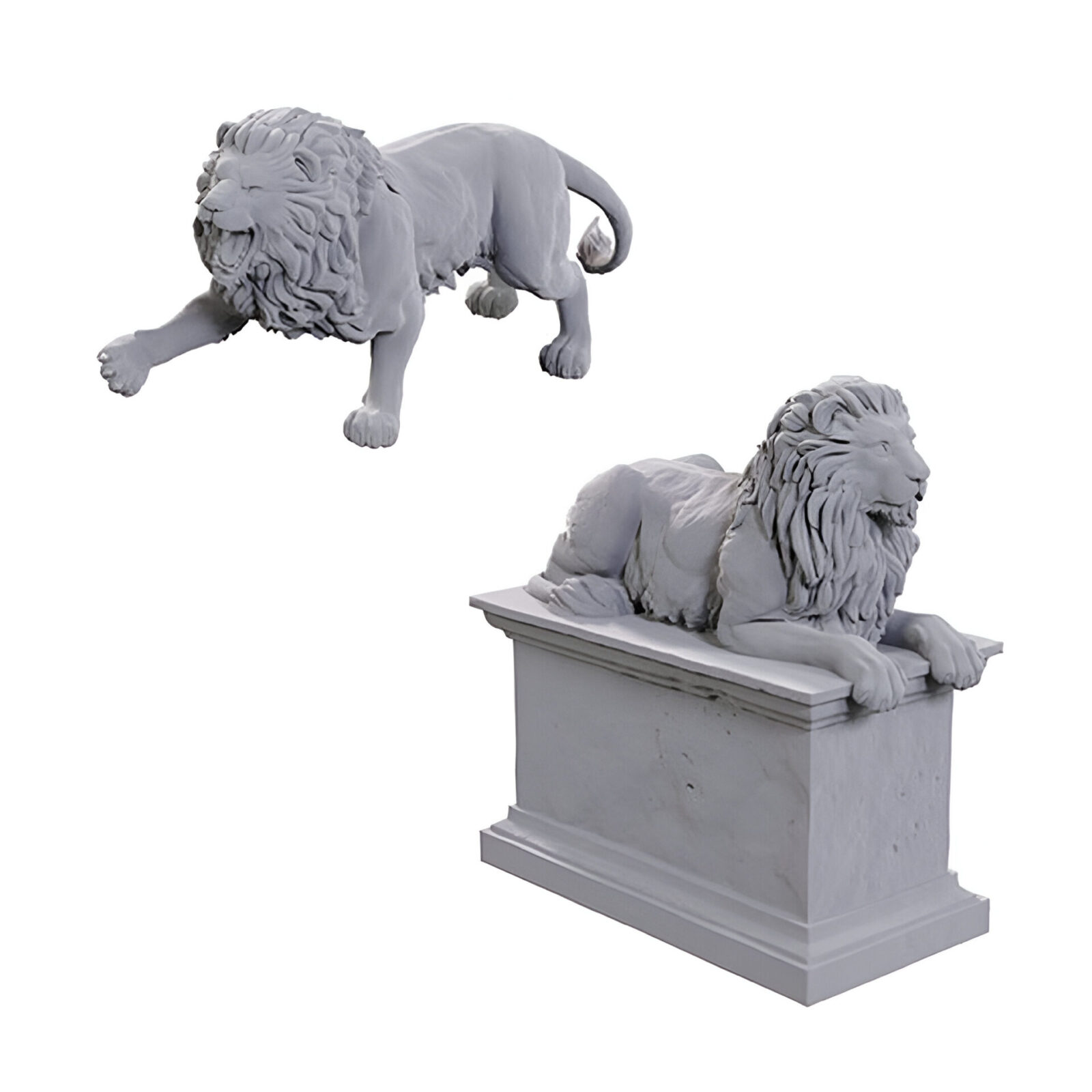 Wizkids – Deep Cuts Miniatures: Stone Lion/Animated Stone Lion – Wave 24