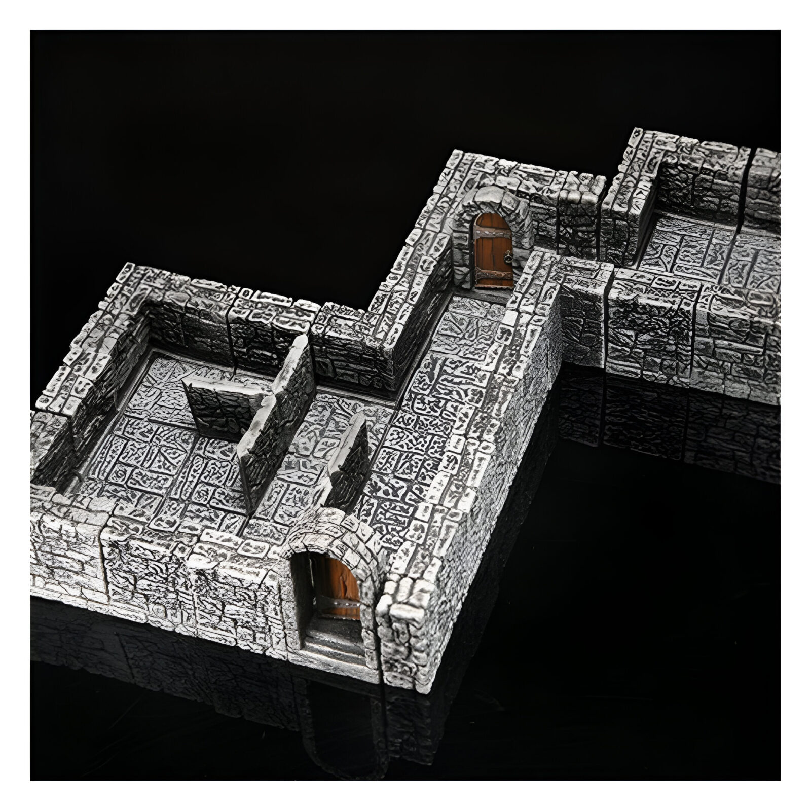 Wizkids – WarLock Tiles: Expansion Pack – 1 in. Dungeon Straight Walls