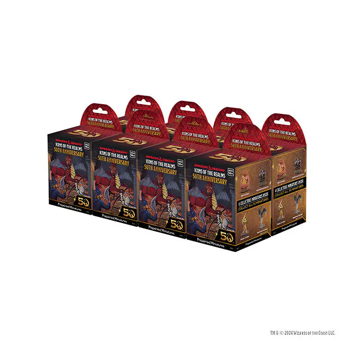 Wizkids – D&D Icons of the Realms: Set 31 – 50th Anniversary Booster Brick (8 Packs) 4