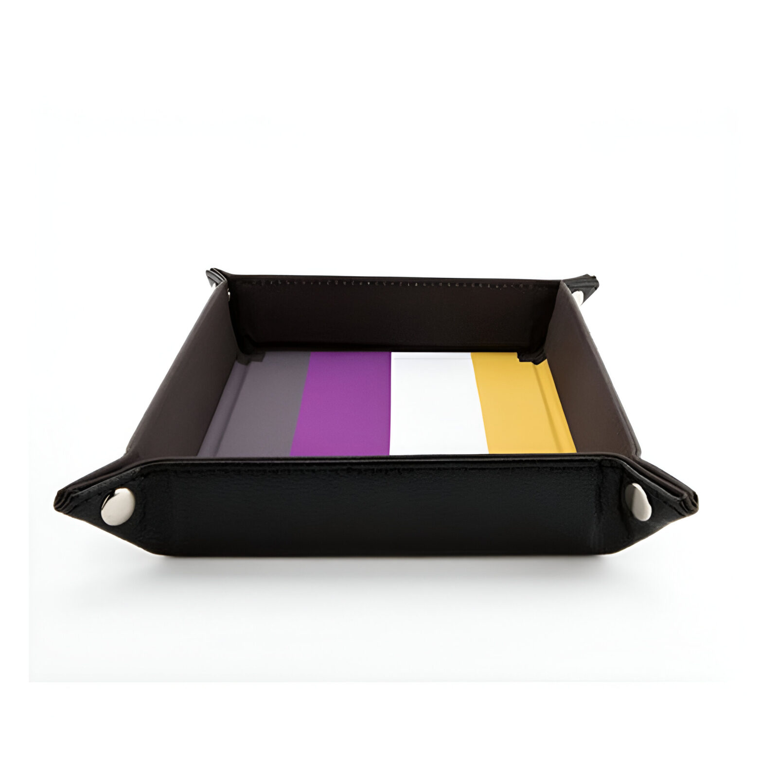 Fanroll – Pride Fold Up Velvet Dice Tray – Nonbinary 3