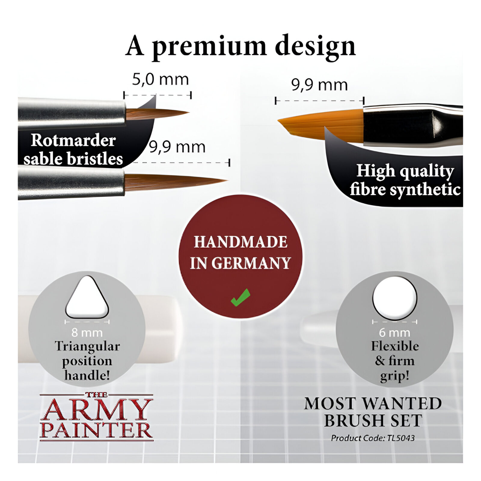 The Army Painter – Most Wanted Brush Set 3