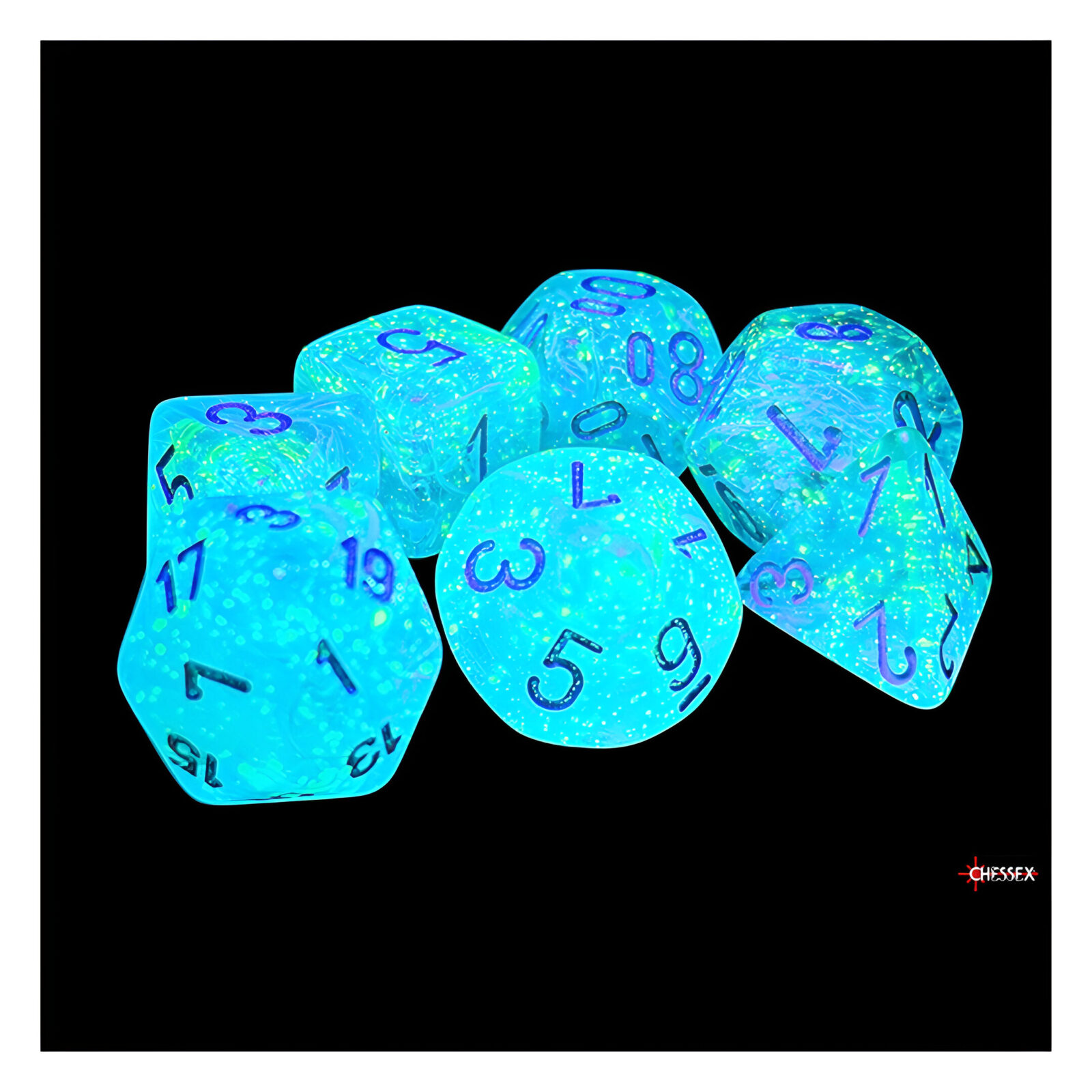 Chessex – Mega-Hedral Wave 2 7 Dice Set – Luminary Sky 3