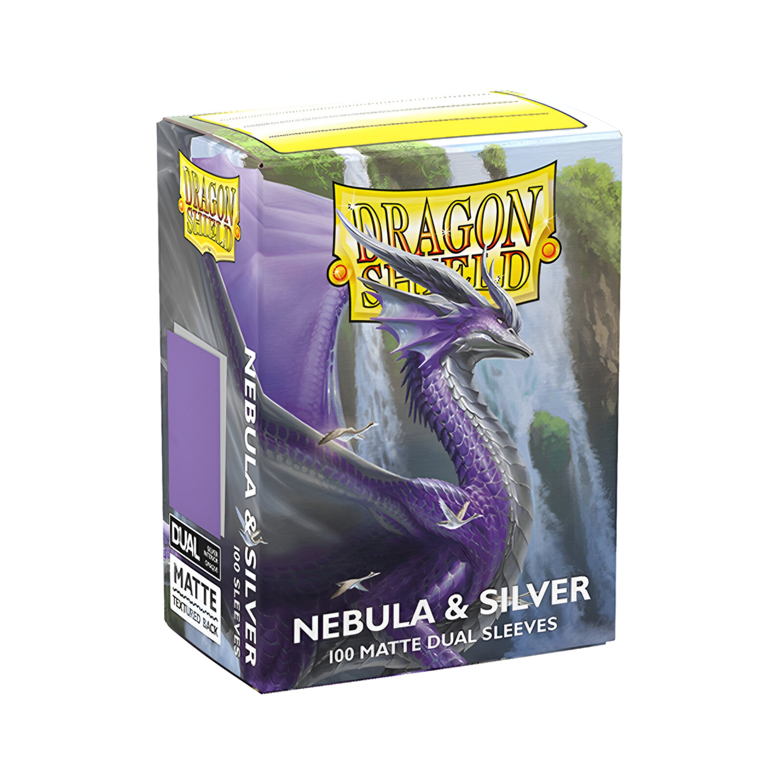 Dragon Shield – Dual Matte Art Standard Size Sleeves 100 Pack – Nebula and Silver
