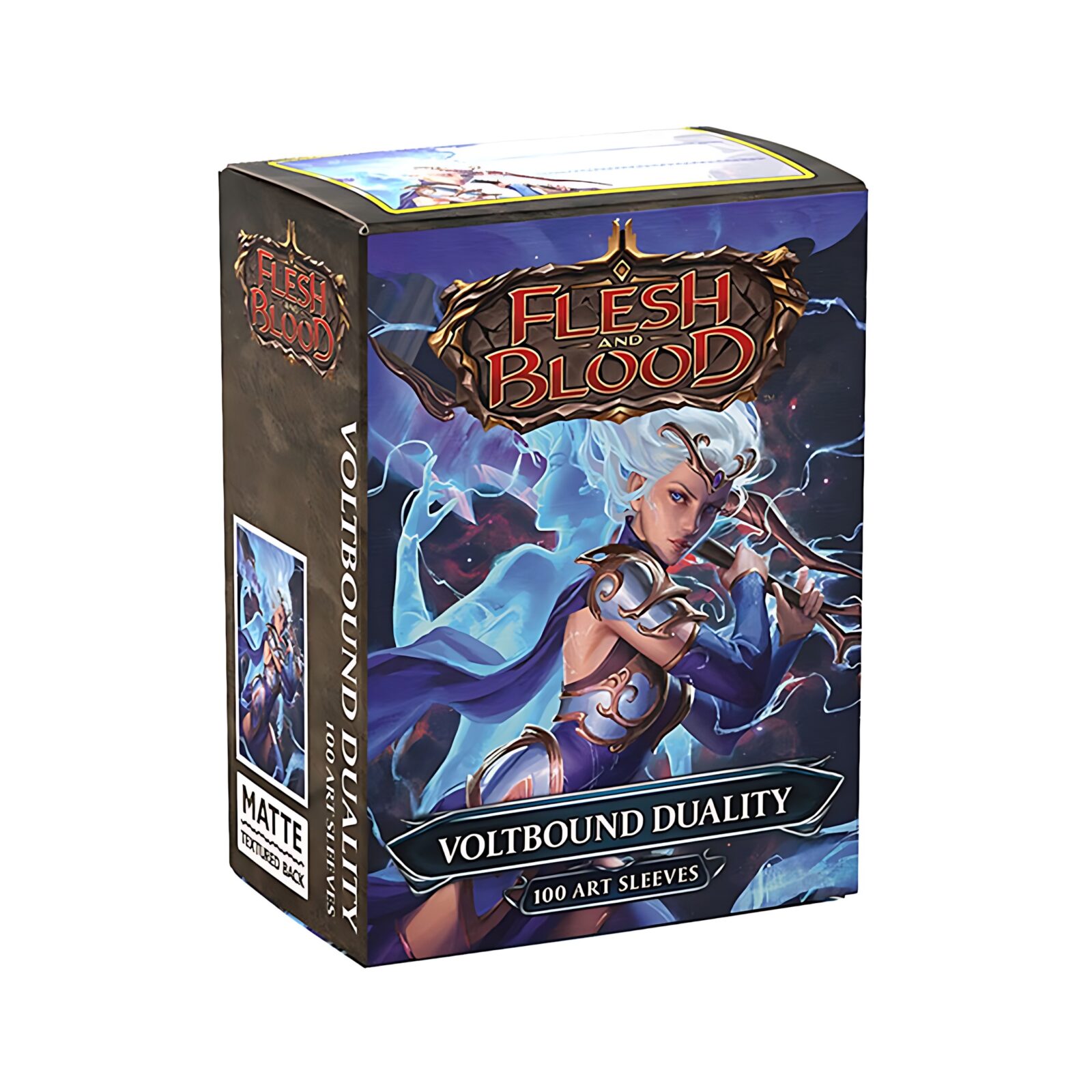 Dragon Shield – Matte Art Standard Size Sleeves 100 Pack – Flesh & Blood Voltbound