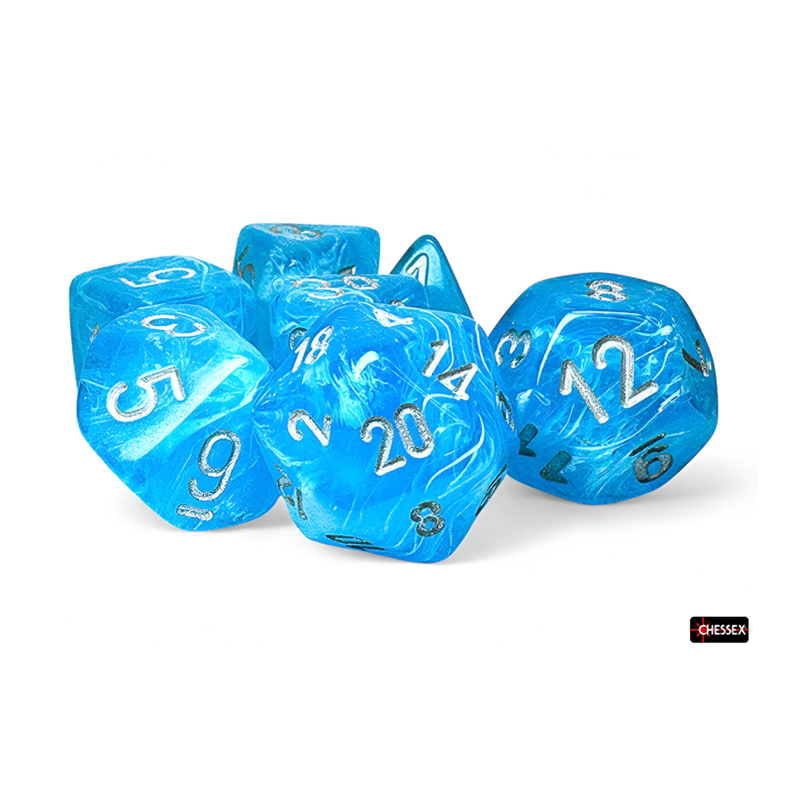 Chessex – Mega-Hedral Wave 2 7 Dice Set – Luminary Sky