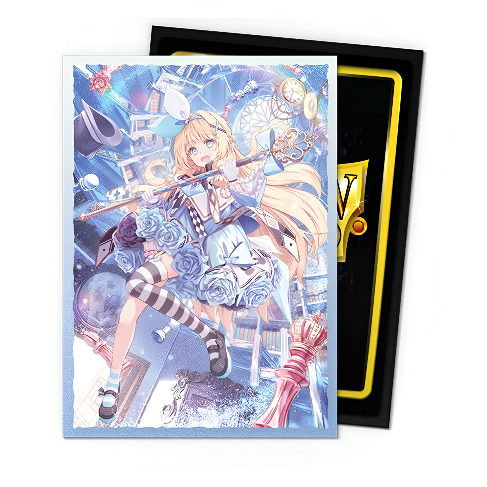 Dragon Shield – Dual Matte Art Standard Size Sleeves 100 Pack – Grand Archive Alice Golden Queen 3