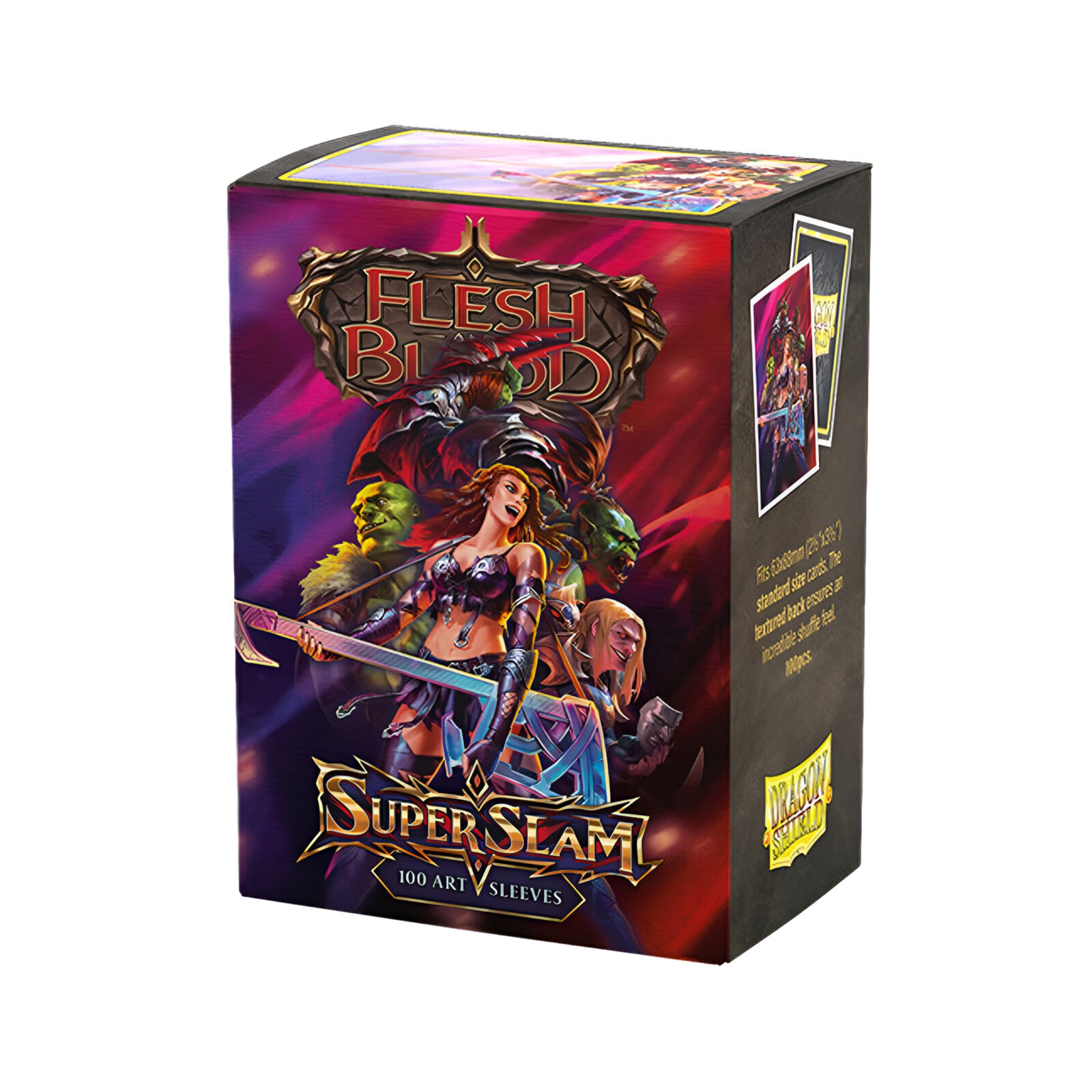 Dragon Shield – Matte Standard Size Sleeves 100 Pack – Flesh & Blood Super Slam