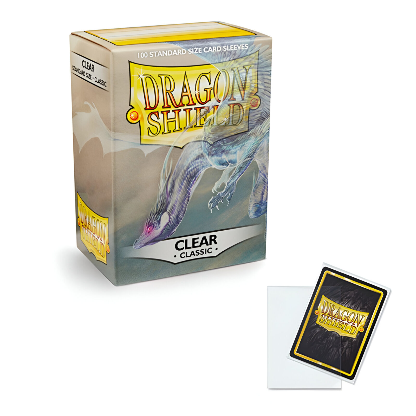 Dragon Shield – Classic Standard Size Sleeves 100 Pack – Clear