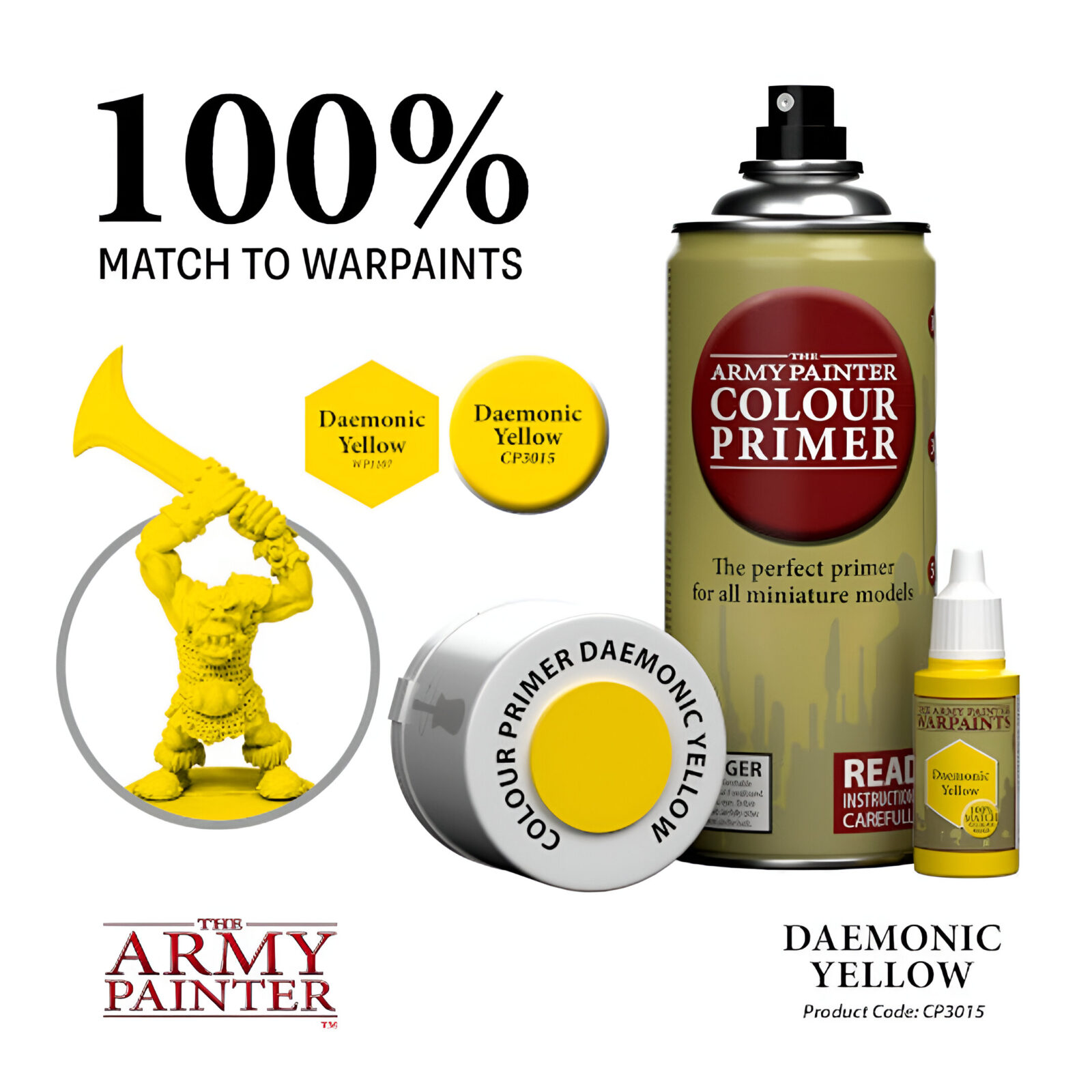 The Army Painter – Colour Primer – Daemonic Yellow * 3