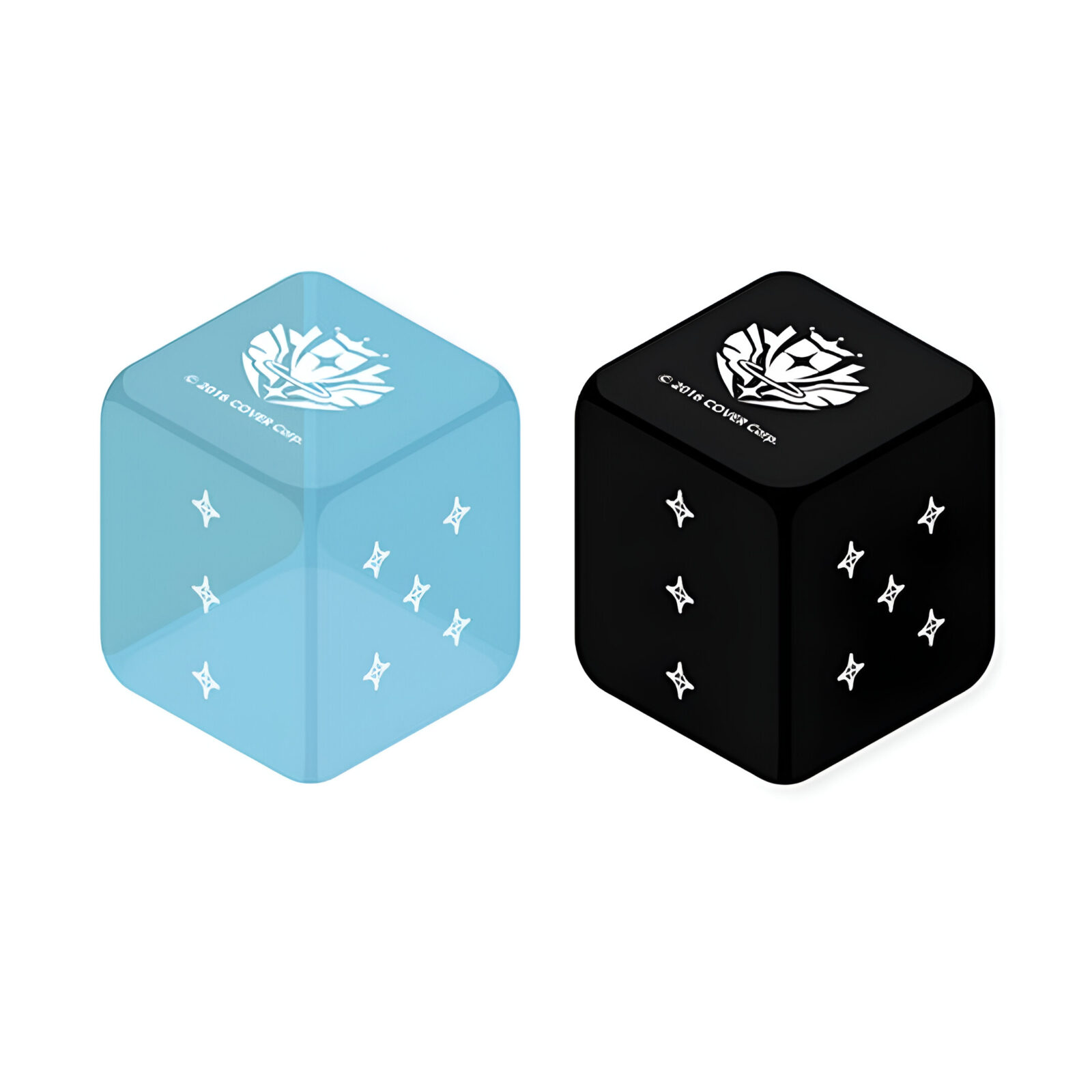 hololive OFFICIAL CARD GAME – Light Blue & Black Dice 2pc Set (10 Packs)