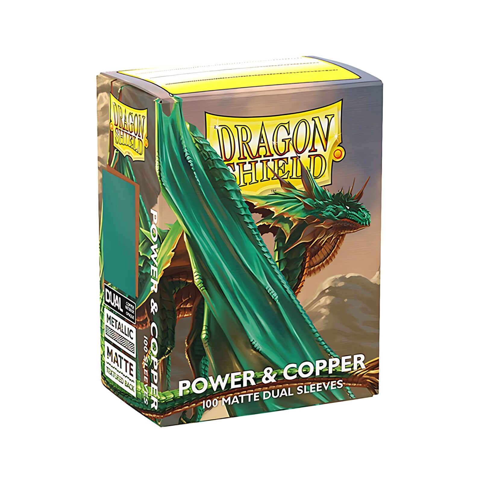 Dragon Shield – Dual Matte Standard Size Sleeves 100 Pack – Power & Copper
