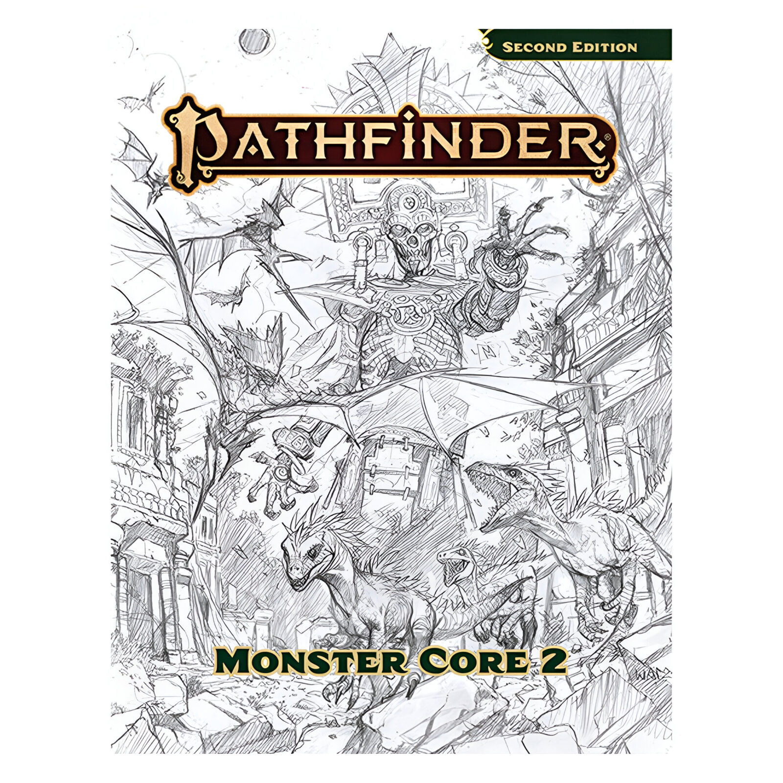 Pathfinder – Monster Core 2 Sketch Cover (P2) 3