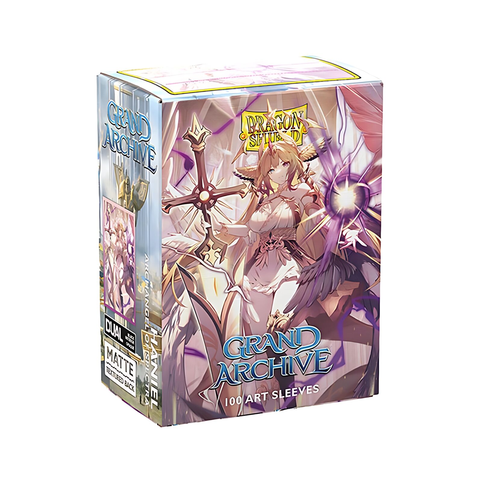 Dragon Shield – Dual Matte Art Standard Size Sleeves 100 Pack – Grand Archive – Haniel, Archangel of Spectra