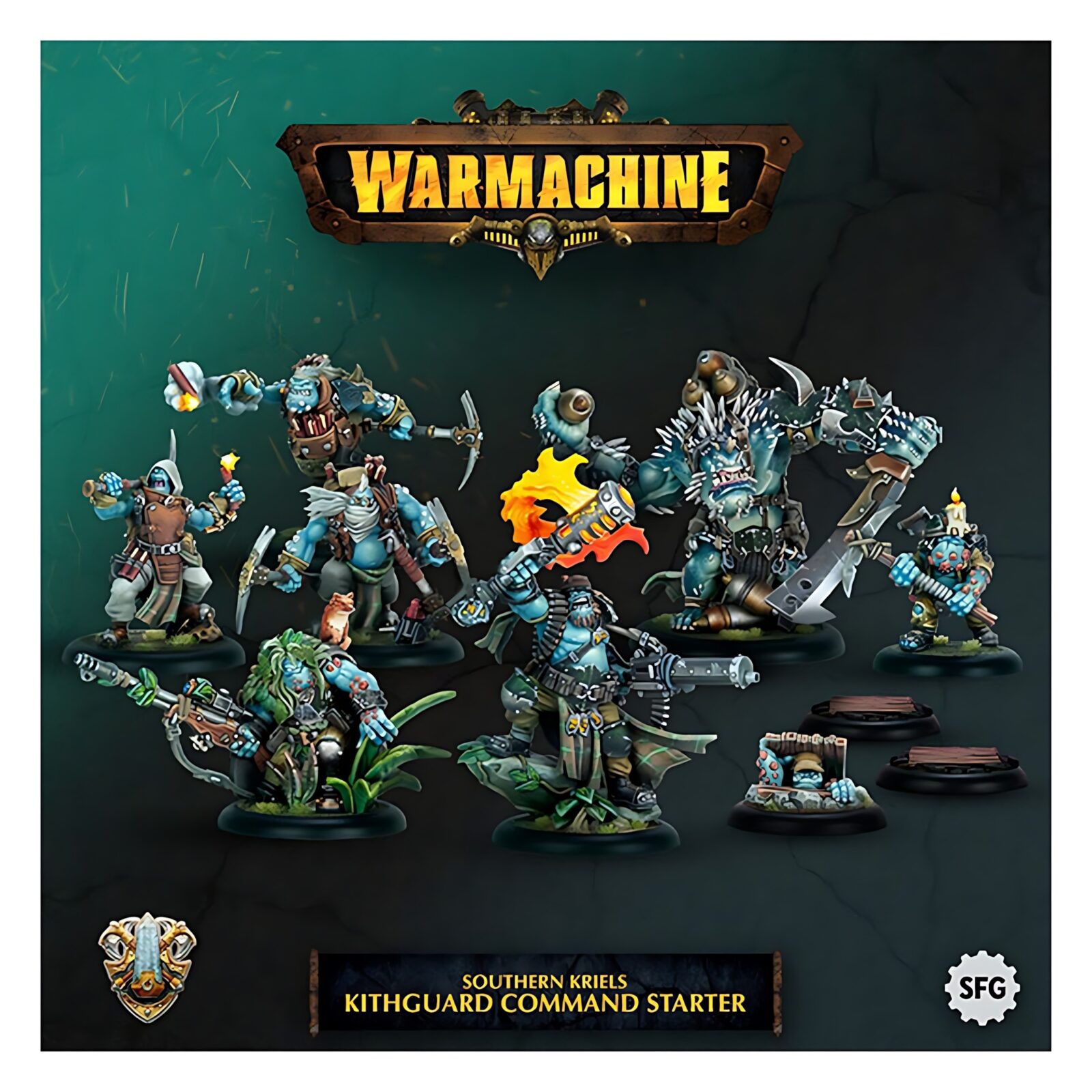 Warmachine – Southern Kriels Kithguard Command Starter 15