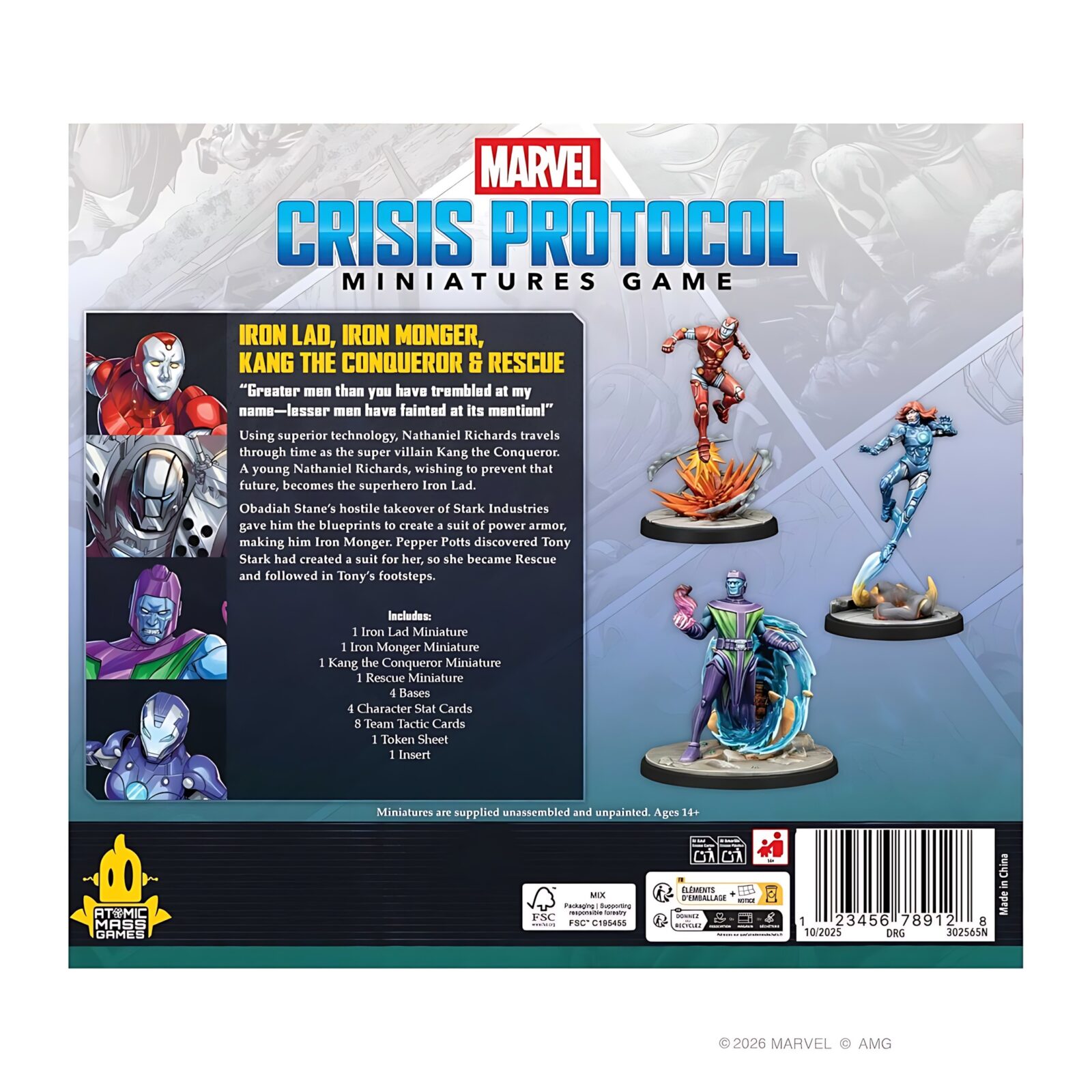 Marvel: Crisis Protocol Iron Lad, Iron Monder, Kang The Conqueror & Rescue 3