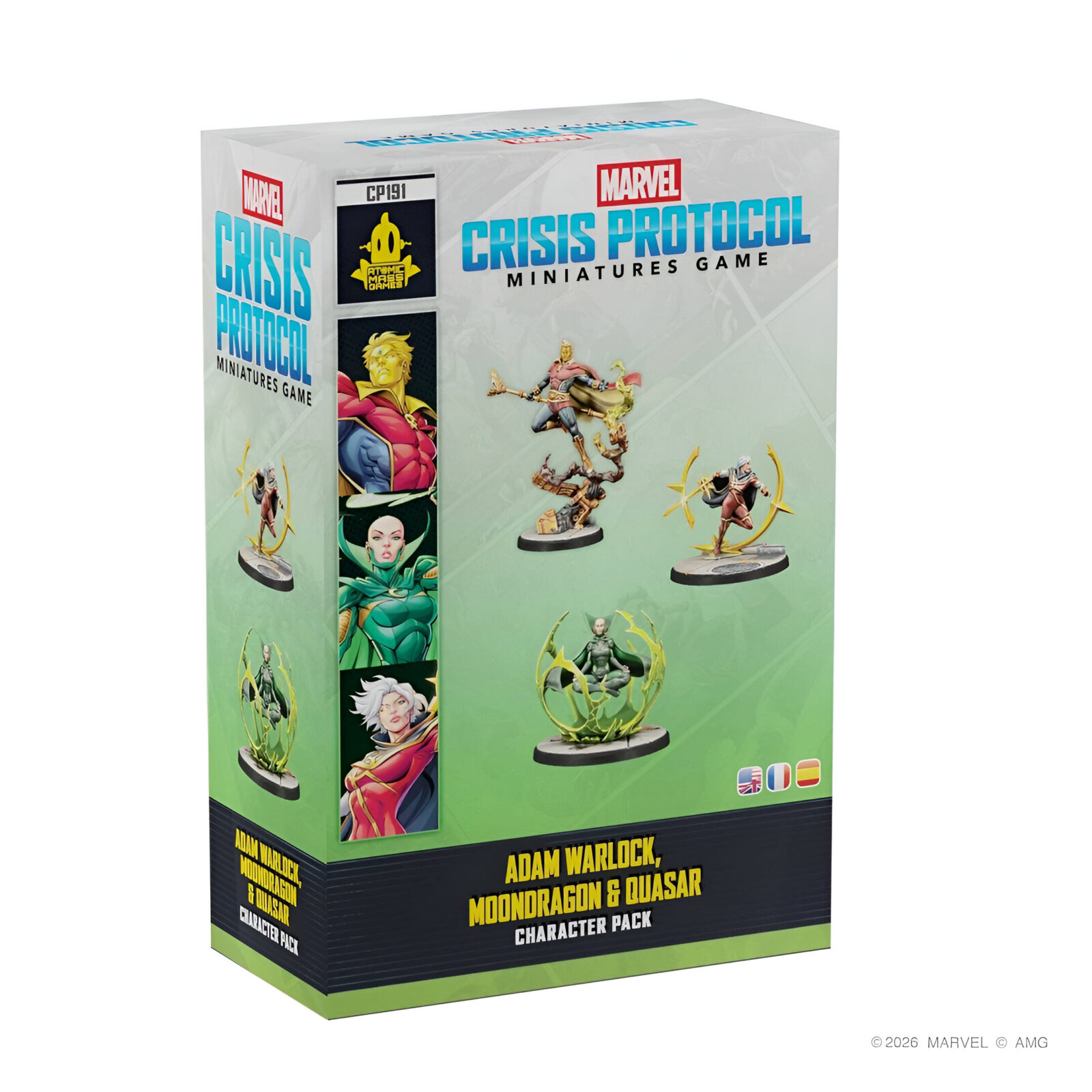 Marvel: Crisis Protocol Adam Warlock, Moondragon, Quasar Character Pack 15