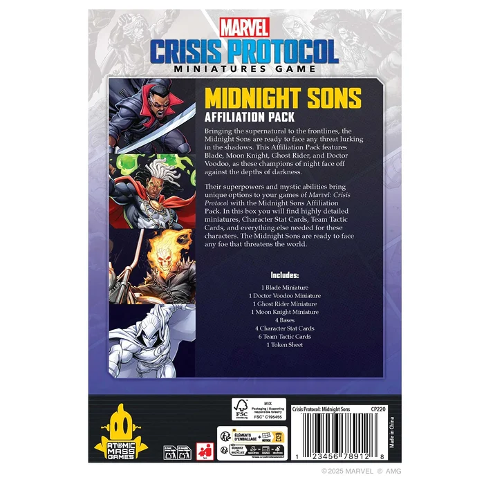 Marvel Crisis Protocol: Midnight Sons Affiliation Pack 4