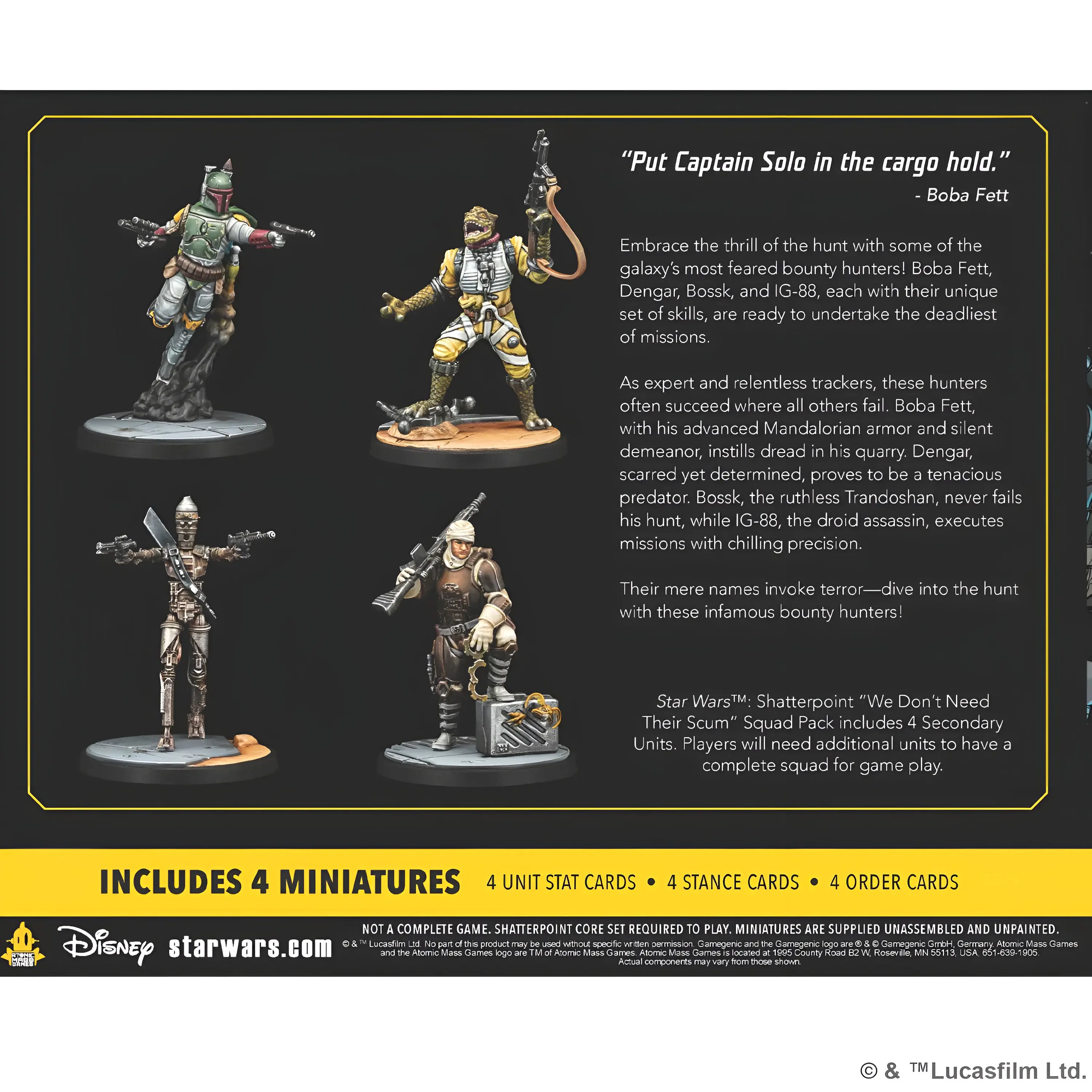 Star Wars: Shatterpoint: We Don’t Need Their Scum Squad Pack 4