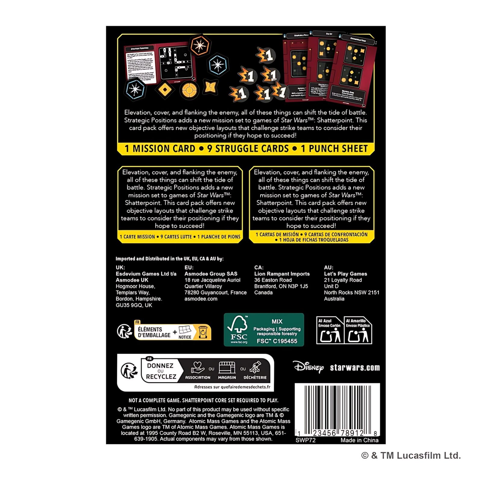 Star Wars: Shatterpoint Strategic Positions Mission Card Pack 3