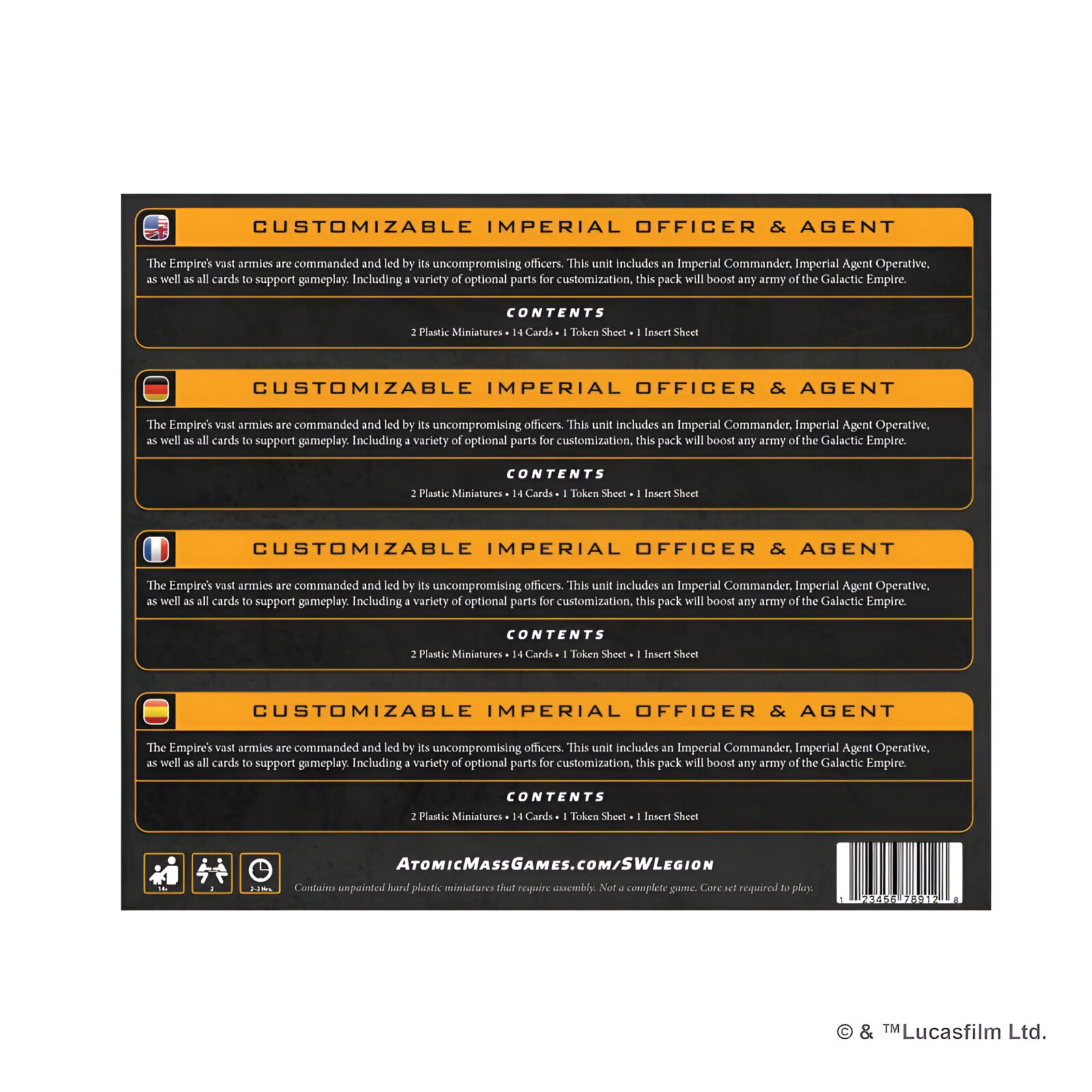 Star Wars: Legion – Customisable Imperial Officer & Agent 3