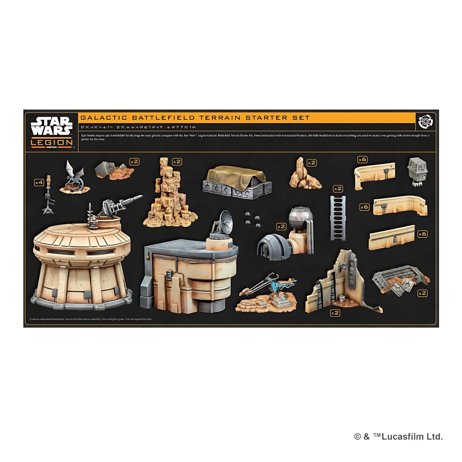 Star Wars: Legion Galactic Battlefield Terrain Starter Set