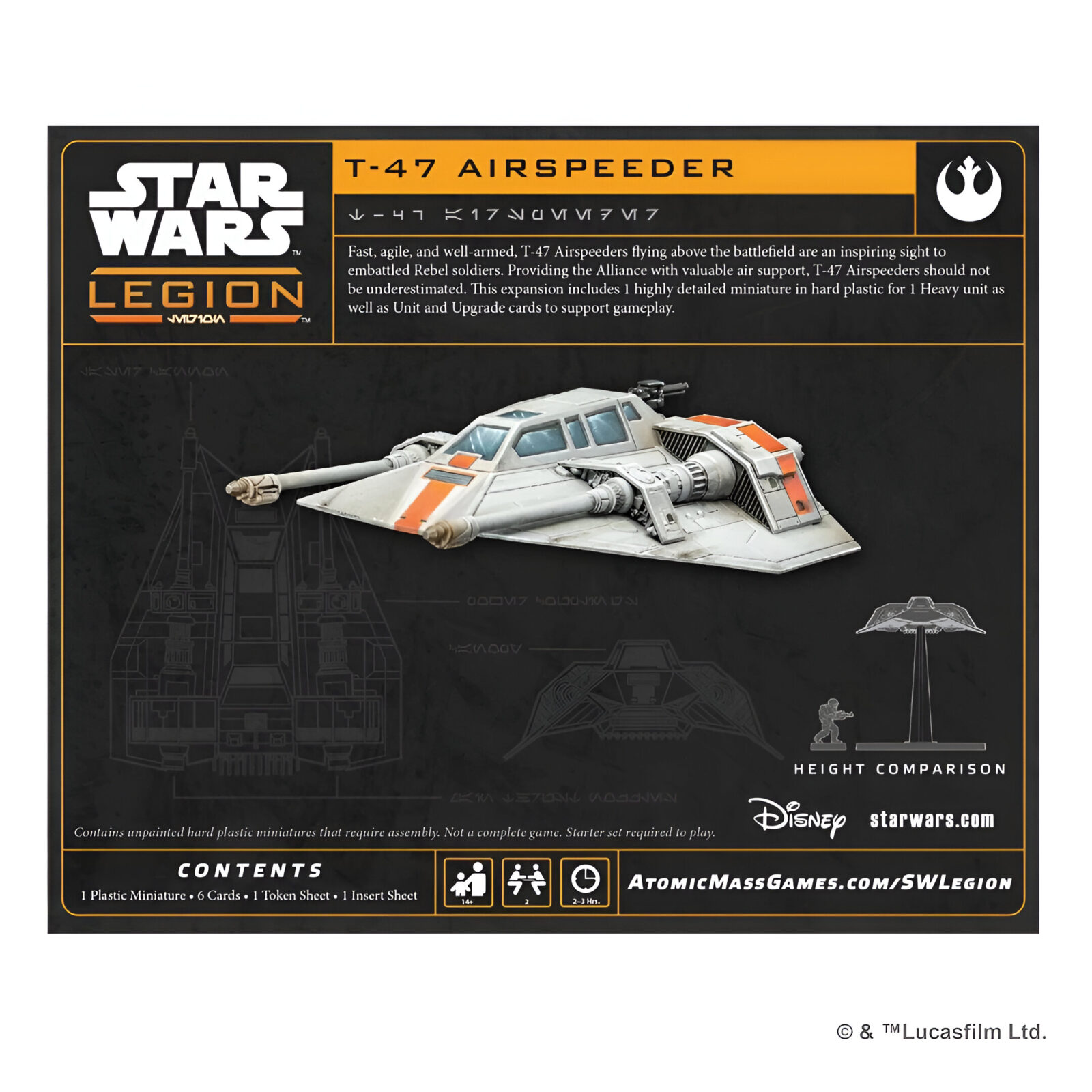 Star Wars: Legion T-47 Airspeeder 3