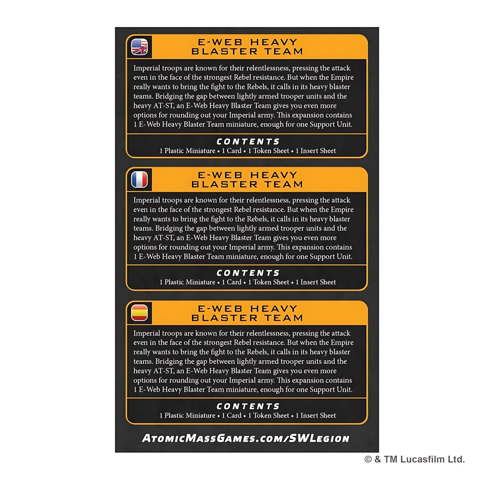 Star Wars: Legion – E-Web Heavy Blaster Team 3