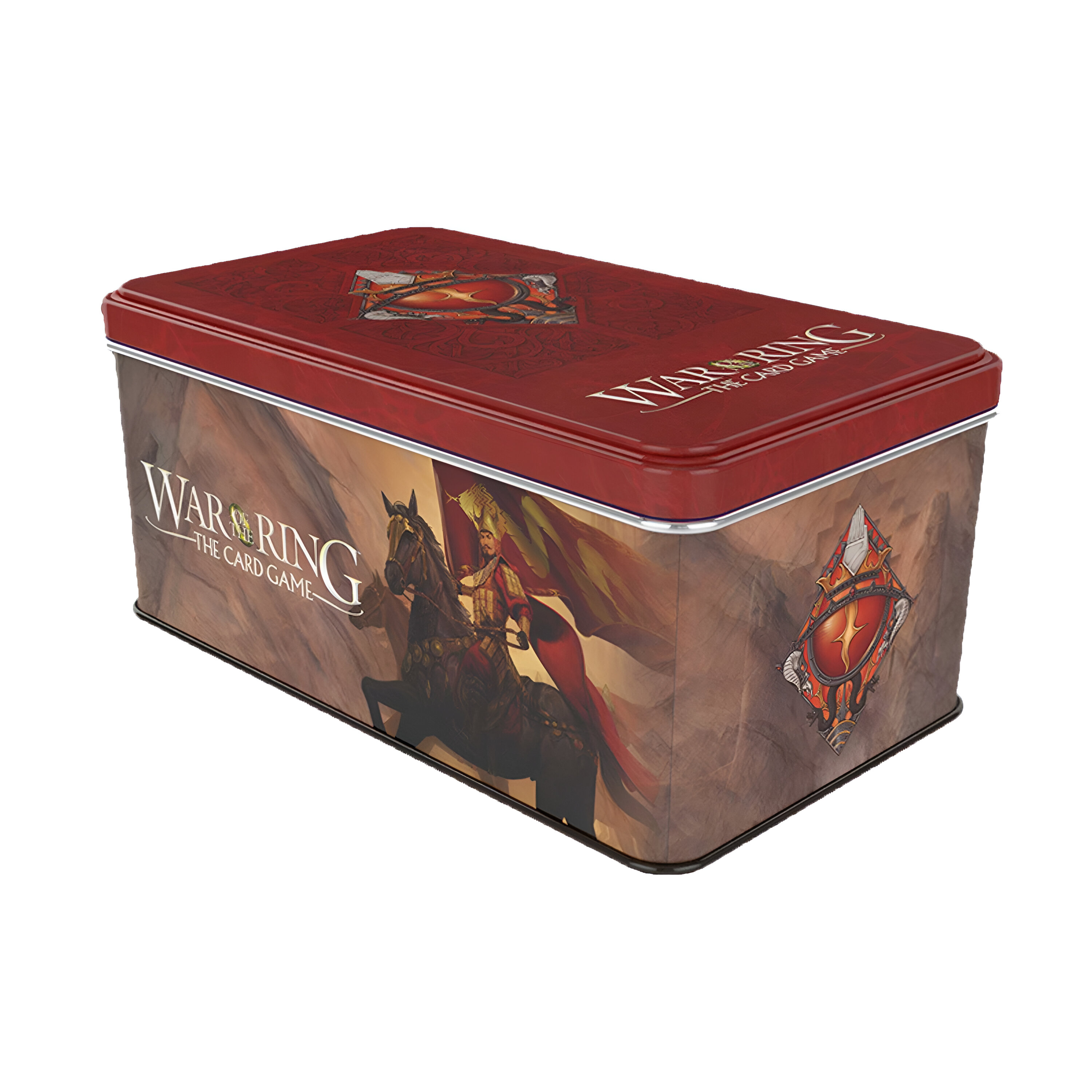 War of the Ring The Card Game: Shadow – Card Box and Sleeves (Red Bannerman version)